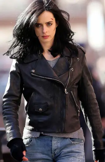 Krysten Ritter The Defenders Jessica Jones Biker Jacket