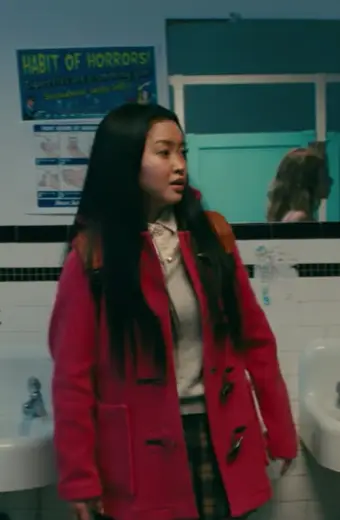 Lana Condor To All the Boys P.S. I Still Love You Red Coat