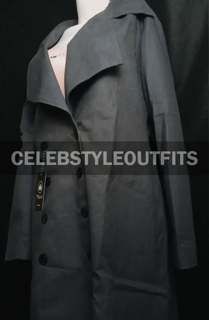 Alexa Crowe My Life Is Murder Grey Cotton Coat my-life-is-murder-alexa-crowe-grey-coat