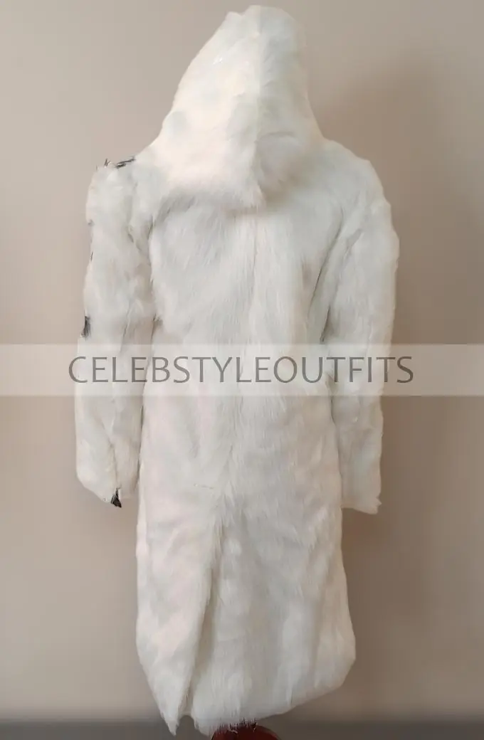 Nicki Minaj White And Black Fur Coat rapper-nicki-minaj-coat