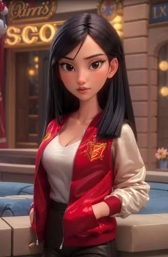 Mulan Ralph Breaks The Internet Red Satin Jacket ralph-breaks-internet-mulan-red-jacket