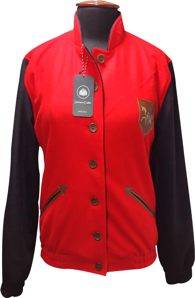 Diana Spencer Kristen Stewart Bomber Red and Black Wool Jacket kristen-stewart-spencer-bomber-jacket