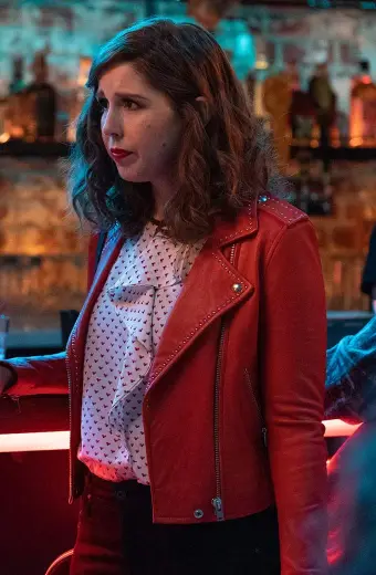 Joanna Gold I Love That For You Vanessa Bayer Orange Jacket vanessa-bayer-i-love-that-for-you-jacket