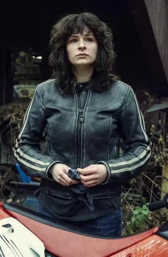 Vic McQueen NOS4A2 Ashleigh Cummings Leather Jacket