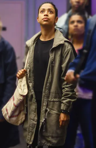 Jasmine Hale Liza Koshy Work It Womens Grey Cotton Coat