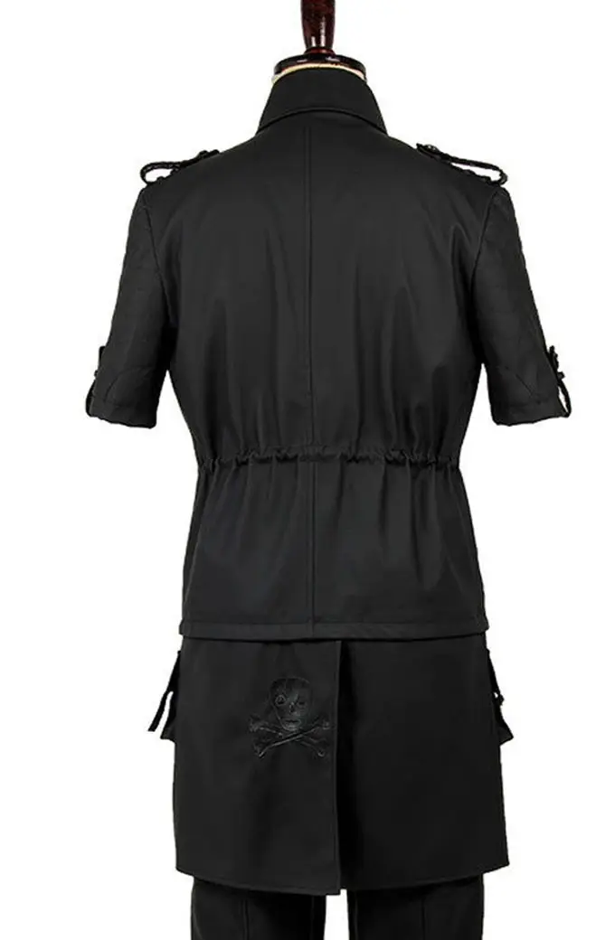 Final Fantasy Noctis Lucis Gaming Cosplay Black Leather Jacket final-fantasy-noctis-lucis-black-jacket