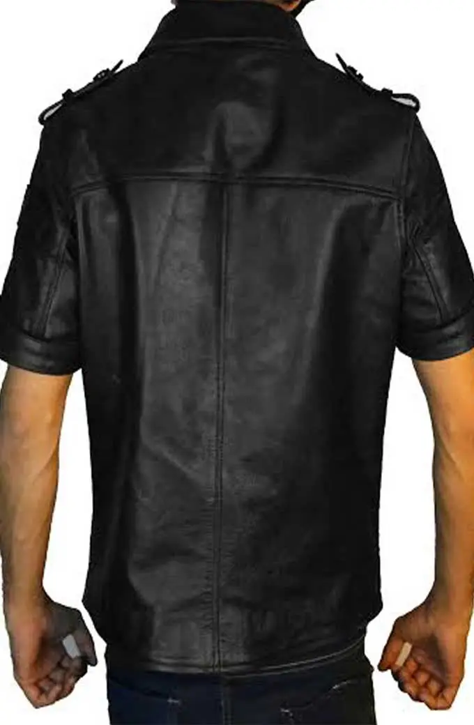 Final Fantasy Gaming Gladiolus Amicitia Black Leather Jacket final-fantasy-xv-gladiolus-amicitia-jacket