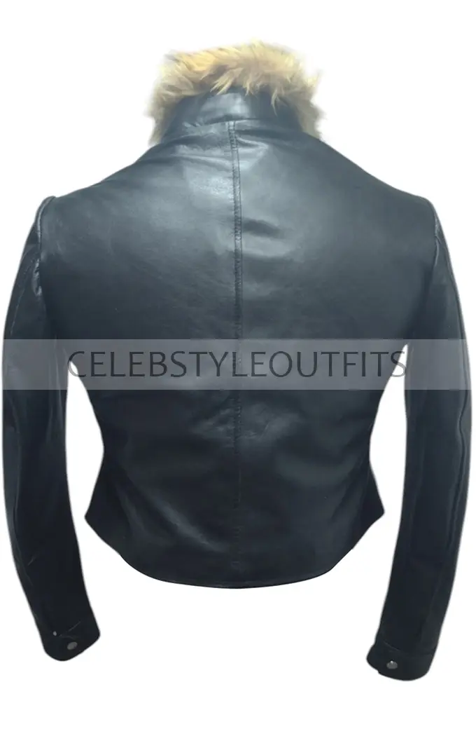 Squall Leonhart Final Fantasy Cosplay Black Cropped Fur Jacket final-fantasy-viii-squall-leonhart-black-jacket