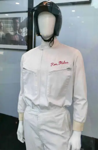 Ford v Ferrari Christian Bale Ken Miles White Cotton Jacket