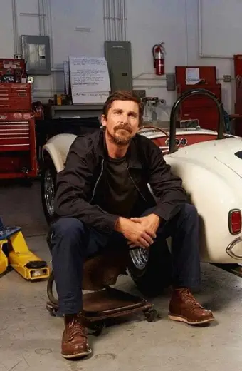 Ford V Ferrari Ken Miles Christian Bale Black Cotton Jacket