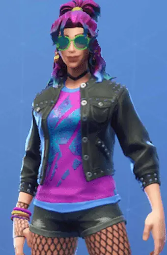 Synth Star Fortnite Battle Royale Black Cosplay Leather Jacket