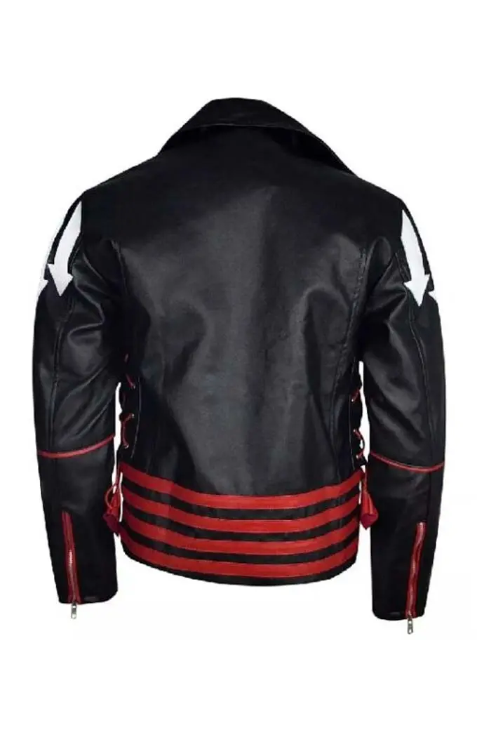Mens Freddie Mercury Concert Casual Bomber Black Biker Jacket freddie-mercury-jacket