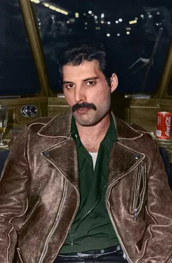 Freddie Mercury Made In Heaven Distressed Brown Leather Jacket