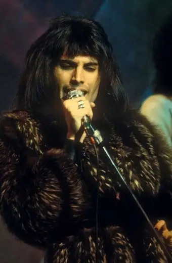 Mens Freddie Mercury Queen Casual Brown Shearling Jacket