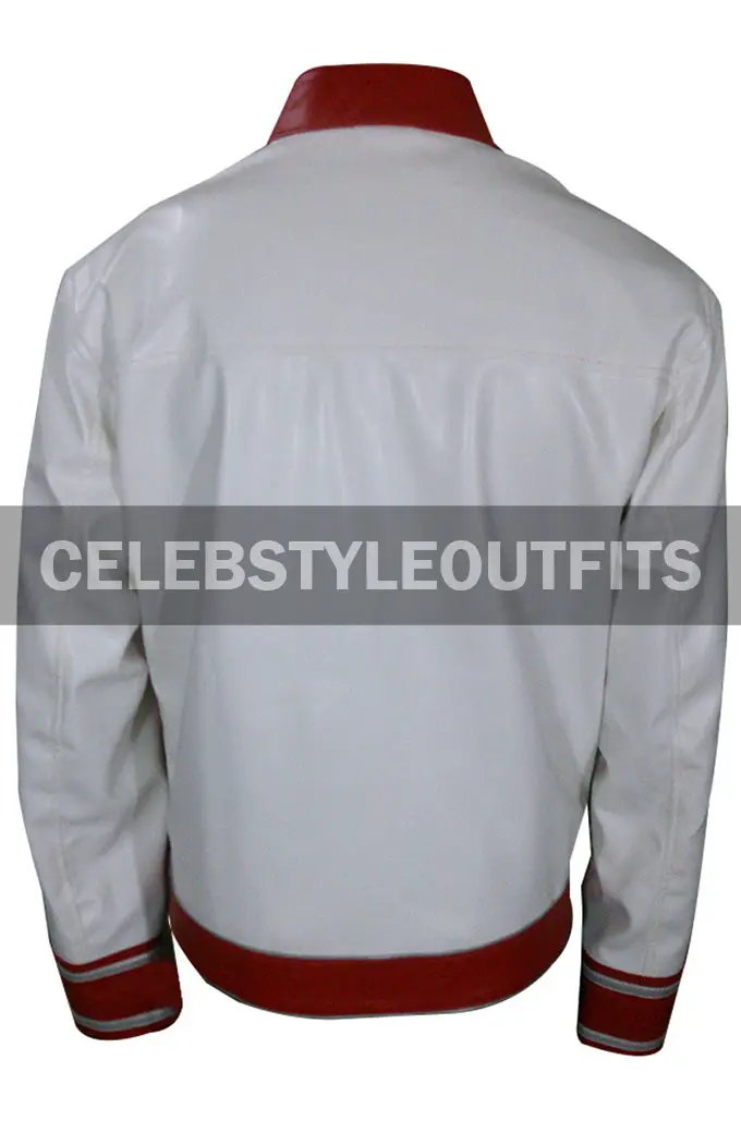 Mens Casual Freddie Mercury Concert White Leather Jacket freddie-mercury-red-white-jacket-costume