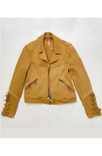 Rosalind March Feel Good TV Series Brenda Brown Denim Jacket