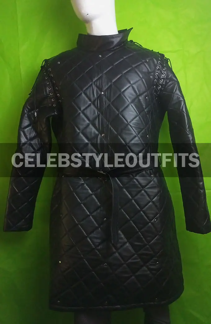 Game of Thrones John Bradley Samwell Tarly Black Quilted Coat game-of-thrones-samwell-tarly-coat