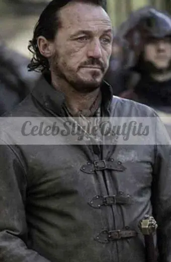 Game Of Thrones Jerome Flynn Bronn Brown Leather Jacket