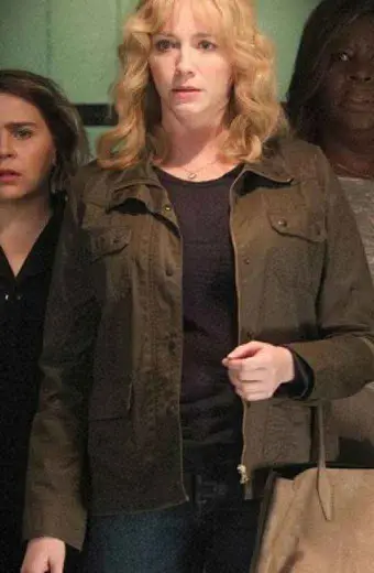 Good Girls Christina Hendricks Beth Boland Brown Cotton Jacket