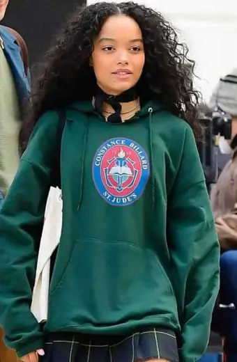 Gossip Girl TV Show Zoya Lott Whitney Peak Green Fleece Hoodie