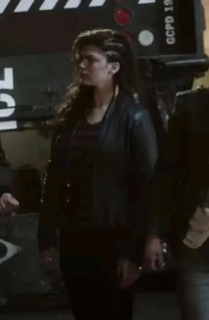 Fallon Smythe Harper Row Gotham Knights Black Leather Jacket gotham-knights-harper-row-jacket