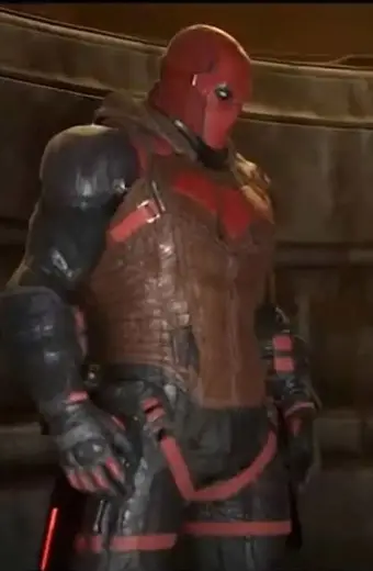Gotham Knights Red Hood Jason Todd Gaming Cosplay Hooded Vest gotham-knights-Jason-todd-brown-leather-jacket