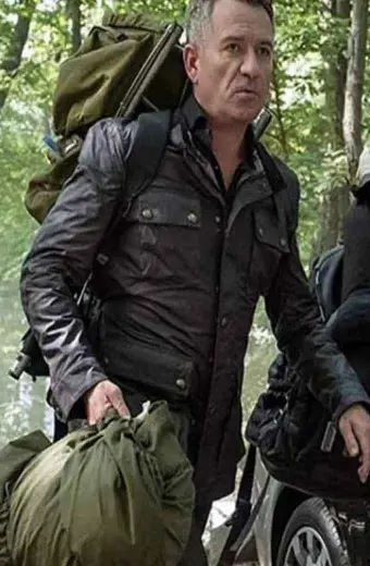 Gotham Sean Pertwee Alfred Pennyworth Black Leather Jacket