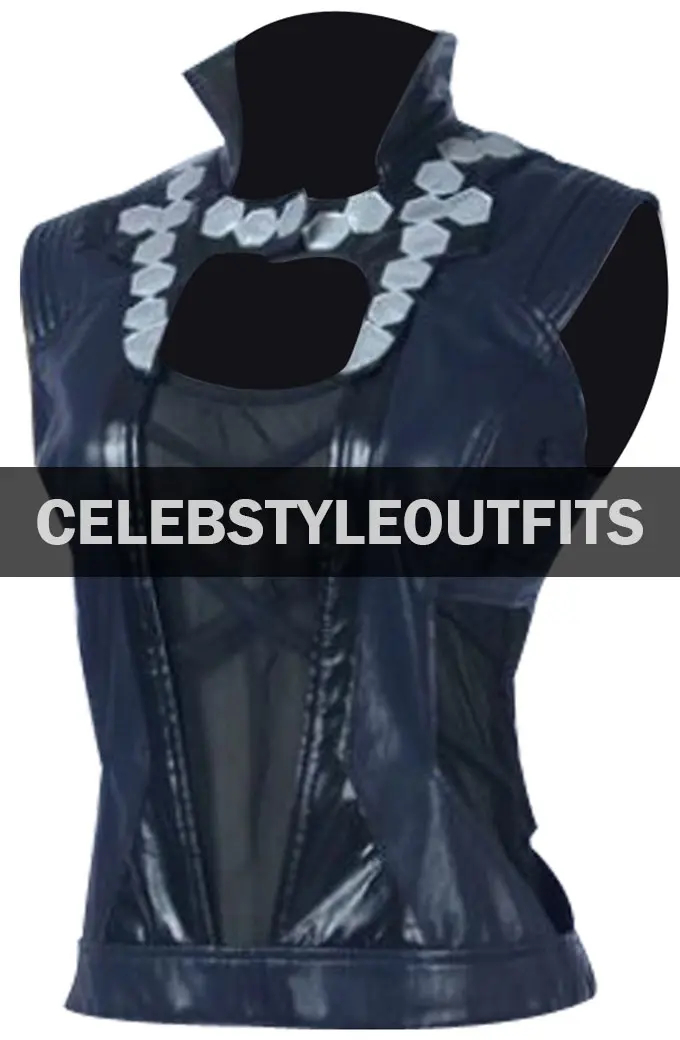 Guardians Of The Galaxy Zoe Saldana Gamora Black Cosplay Vest zoa-saldana-guardians-the-galaxy-vest