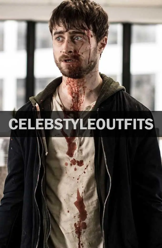 Guns Akimbo Daniel Radcliffe Miles Harris Black Hooded Jacket guns-akimbo-daniel-radcliffe-jacket