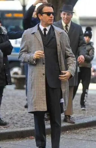 Halston Netflix TV Series Ewan McGregor Checkered Trench Coat