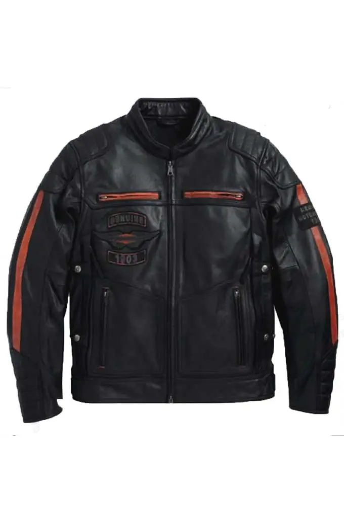 Motorcycles Exmoor Harley Davidson Biker Black Leather Jacket harley-davidson-exmoor-motorcycles-jacket
