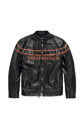 Harley Davidson Motorcycles Double Ton Black Biker Jacket