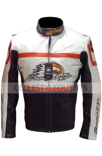 Harley Davidson Motorcycles Screamin Eagle Black Biker Jacket