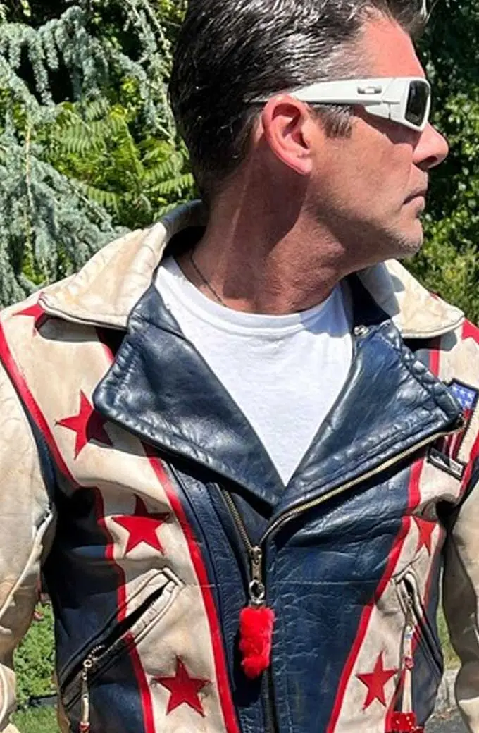 Motorcycles Harley Davidson Stars Vintage Biker Leather Jacket harley-davidson-motorcycles-stars-vintage-jacket