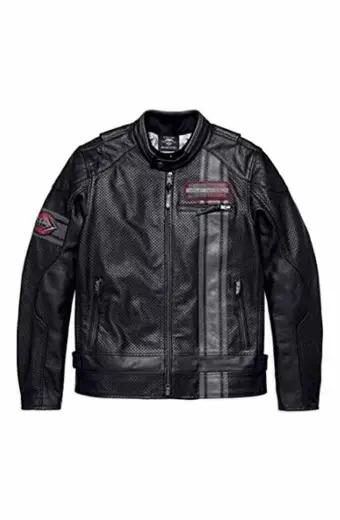 Harley Davidson Motorcycles Mens Manta Biker Leather Jacket