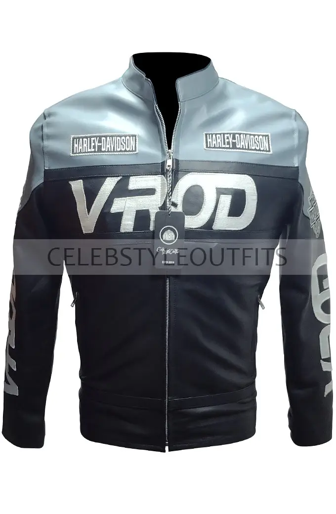 V-Rod Harley Davidson Motorcycles Biker Black Leather Jacket harley-davidson-motorcycles-v-rod-jacket