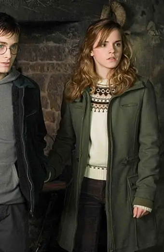 Harry Potter Hermione Granger Emma Watson Green Wool Coat