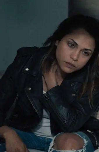 Hightown Jackie Quinones Monica Raymund Black Biker Jacket monica-raymund-hightown-biker-jacket