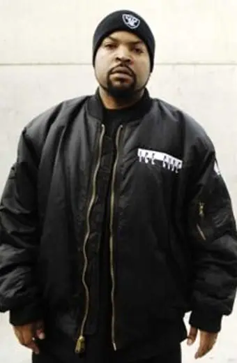 Casual Ice Cube Street Mens Bomber Black Parachute Jacket