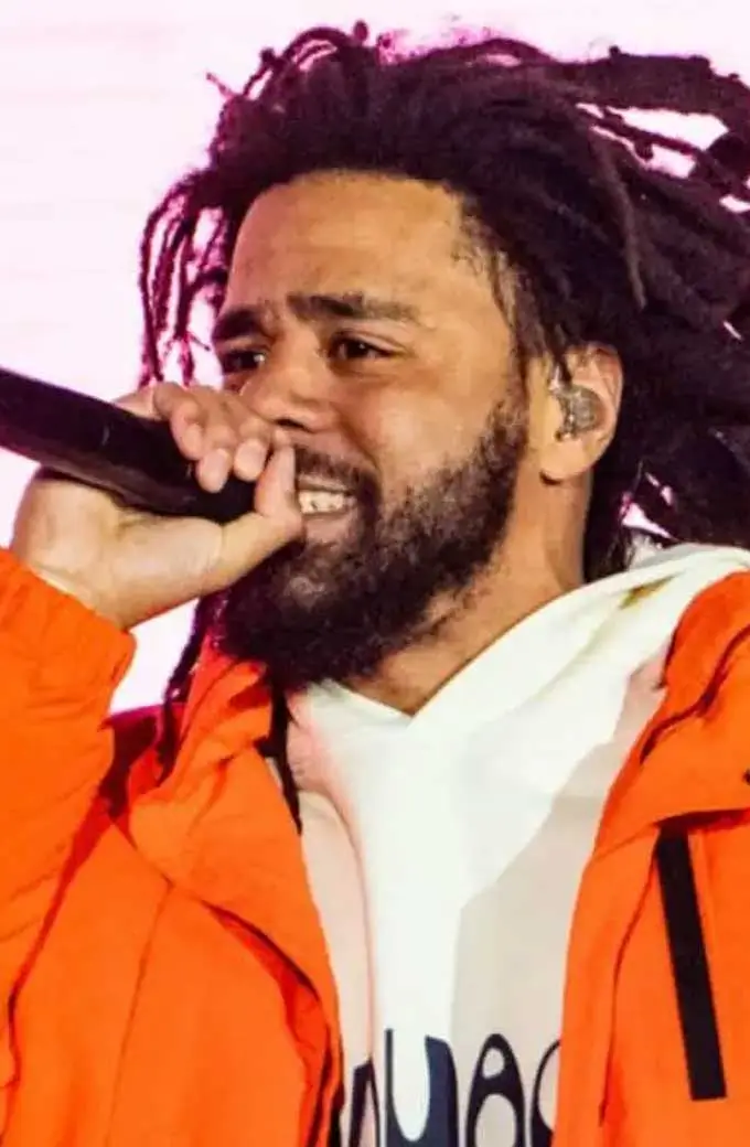 Mens Casual J Cole Concert Orange Parachute Puffer Jacket j-cole-concert-puffer-jacket
