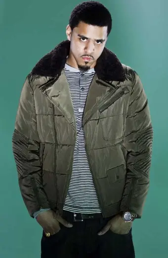 Mens J Cole Street Casual Bomber Green Parachute Puffer Jacket