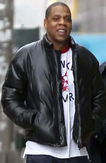 Casual Mens Jay Z Street Style Black Parachute Puffer Jacket