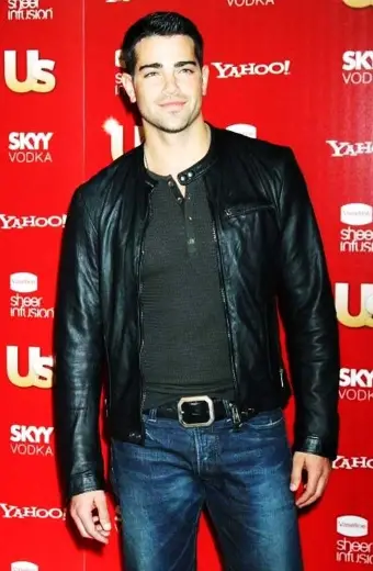 Jesse Metcalfe Hollywood Party Bomber Black Leather Jacket