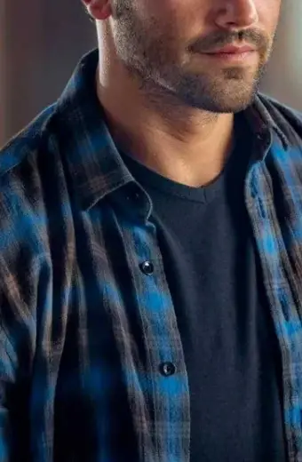 Jesse Metcalfe Trace Riley Chesapeake Shores Blue Plaid Jacket