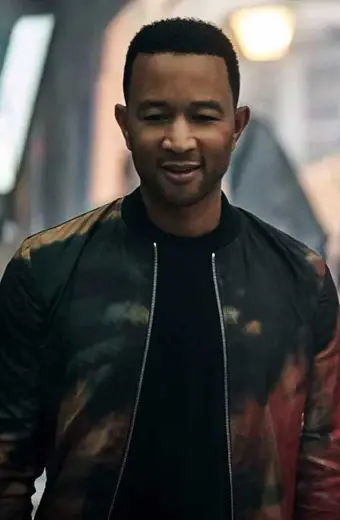 Jingle Jangle John Legend Mens Bomber Black Cotton Jacket