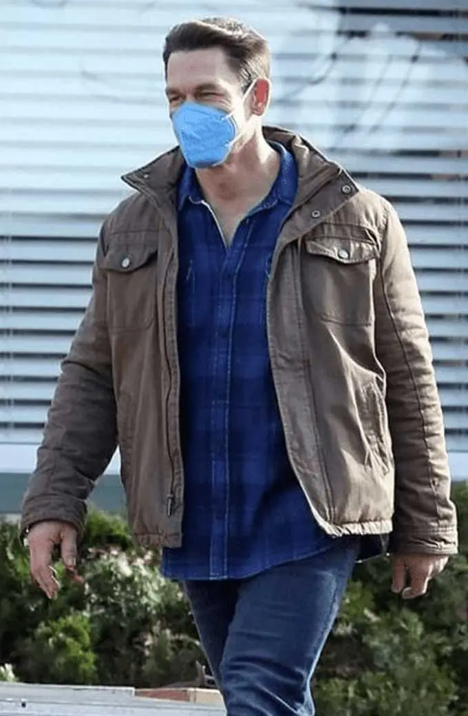 Casual Peacemaker John Cena Mens Bomber Brown Cotton Jacket john-cena-peacemaker-jacket