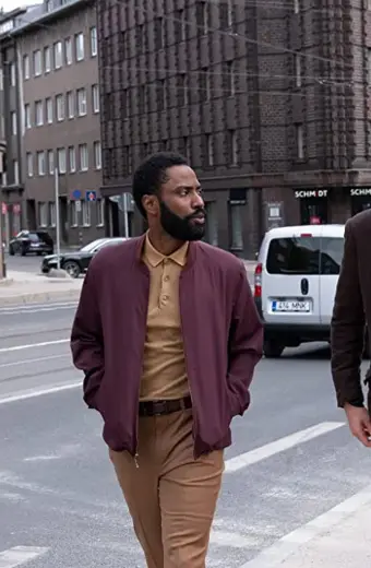 Protagonist John David Washington Tenet Maroon Bomber Jacket