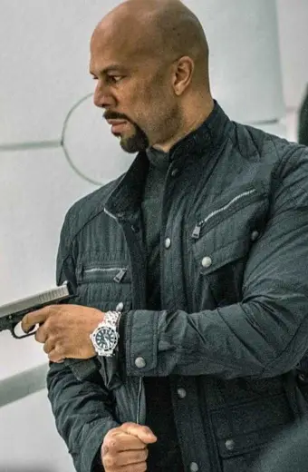 Cassian John Wick Chapter 2 Common Black Leather Jacket