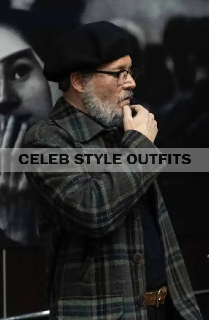 W Eugene Smith Johnny Depp Minamata Movie Wool Plaid Coat johnny-depp-minamata-plaid-coat