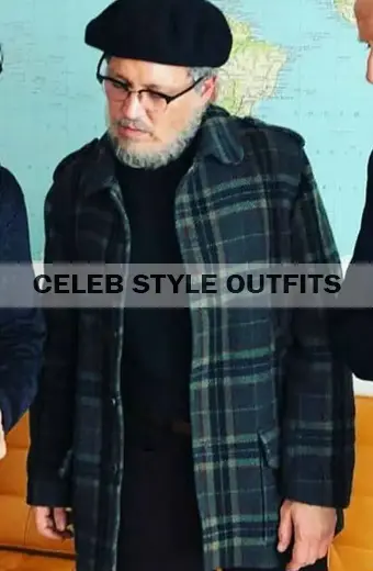Minamata Movie Johnny Depp W Eugene Smith Wool Plaid Coat